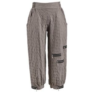 My Soul Danish Design Ultra high rise Bubble Wide Leg Pants Grey Sz M *R8